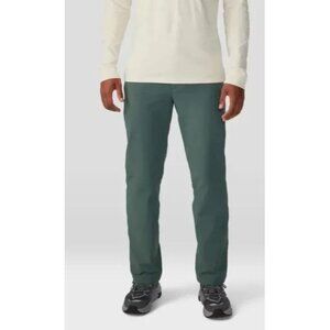 Mountain Hardwear Yumalino Pant Size 30W/ 33L Fleece Lined NWT Green Hiking